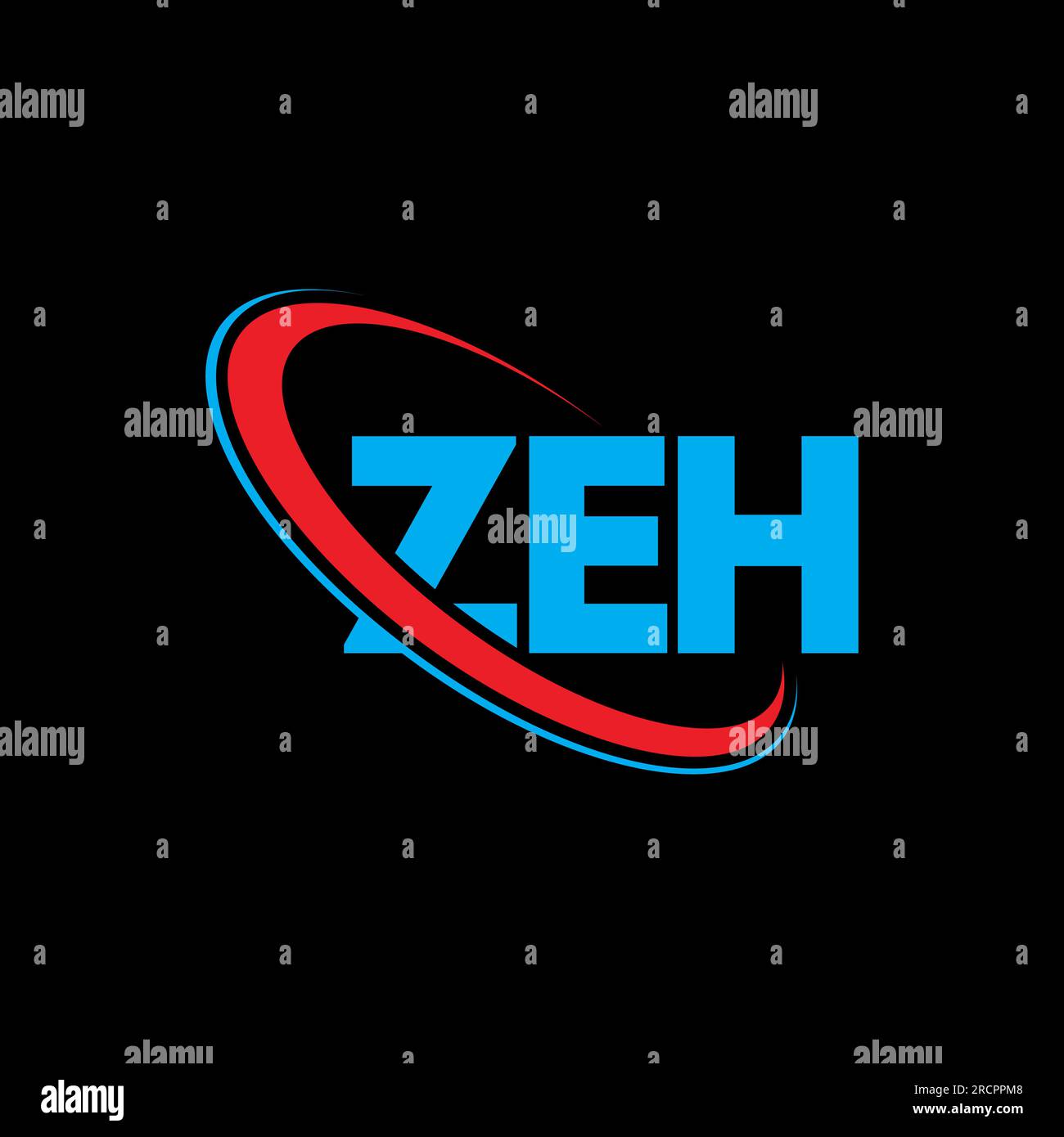 ZEH logo. ZEH letter. ZEH letter logo design. Initials ZEH logo linked with circle and uppercase