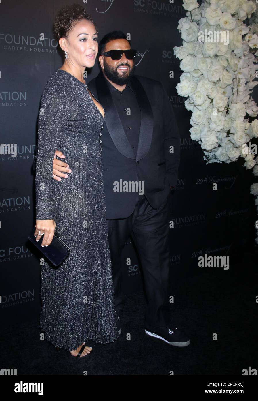 New York, NY, USA. 14th July, 2023. Dez Bryant and IIyne Nash at the Shawn  Carter Foundation 20th Anniversary Gala at Pier Sixty in New York City on  July 14, 2023. Credit