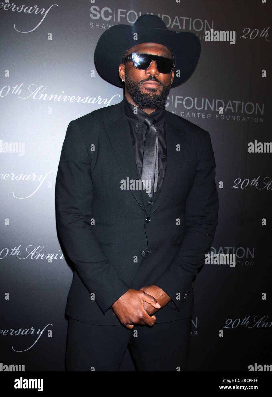 New York, NY, USA. 14th July, 2023. Dez Bryant and IIyne Nash at the Shawn  Carter Foundation 20th Anniversary Gala at Pier Sixty in New York City on  July 14, 2023. Credit