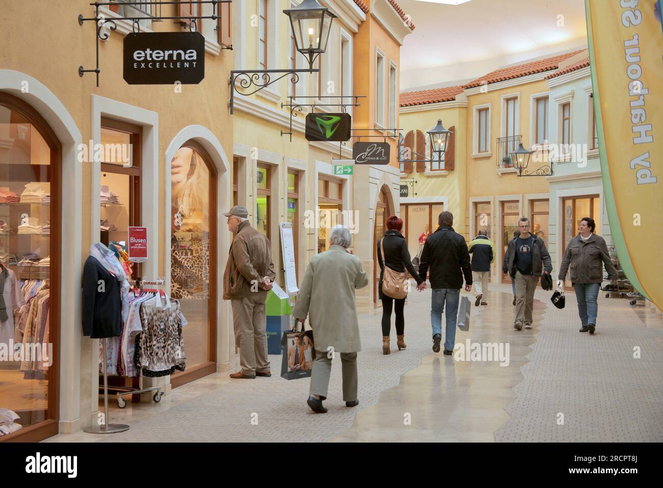 Mediterranean shopping center, Bremerhaven, Germany Stock Photo - Alamy