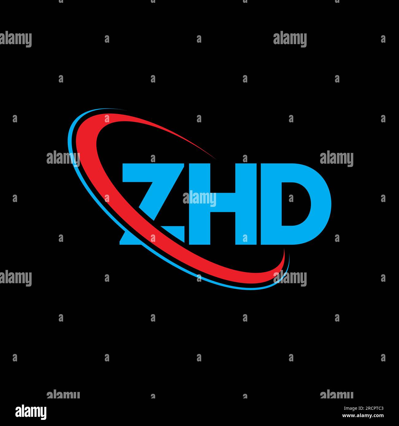 ZHD Logo ZHD Letter ZHD Letter Logo Design Initials ZHD Logo Linked 