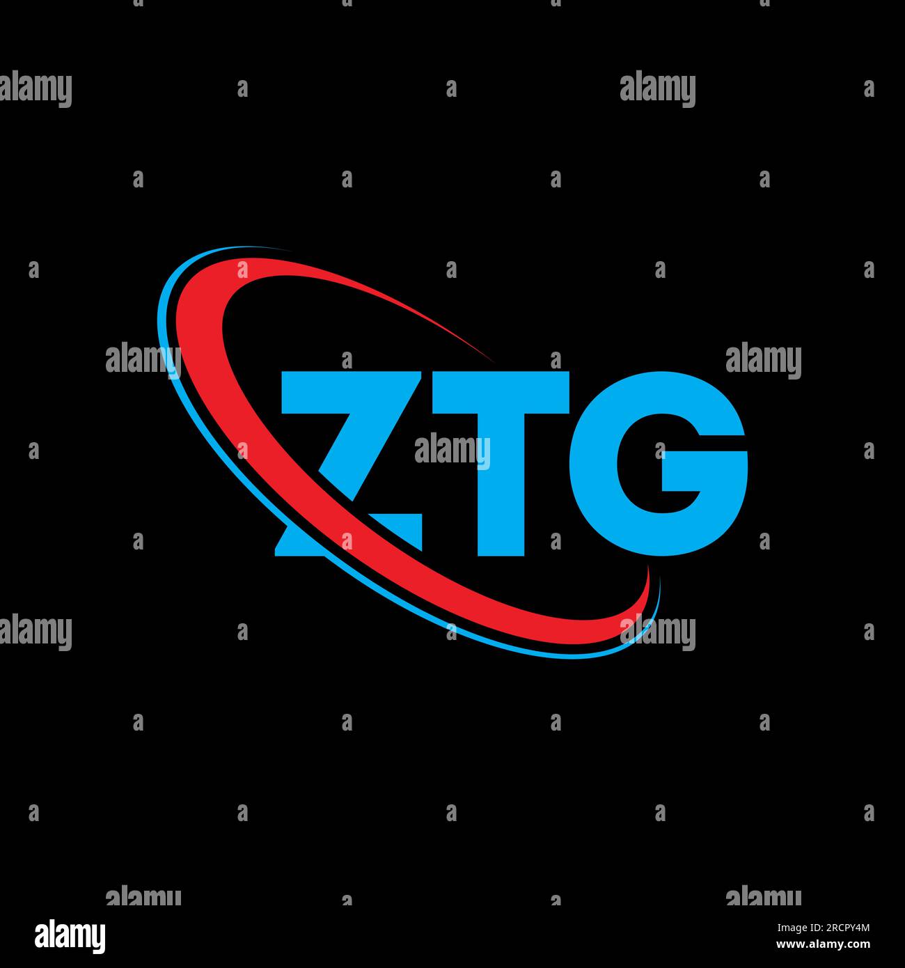 ZTG logo. ZTG letter. ZTG letter logo design. Initials ZTG logo linked with circle and uppercase monogram logo. ZTG typography for technology, busines Stock Vector