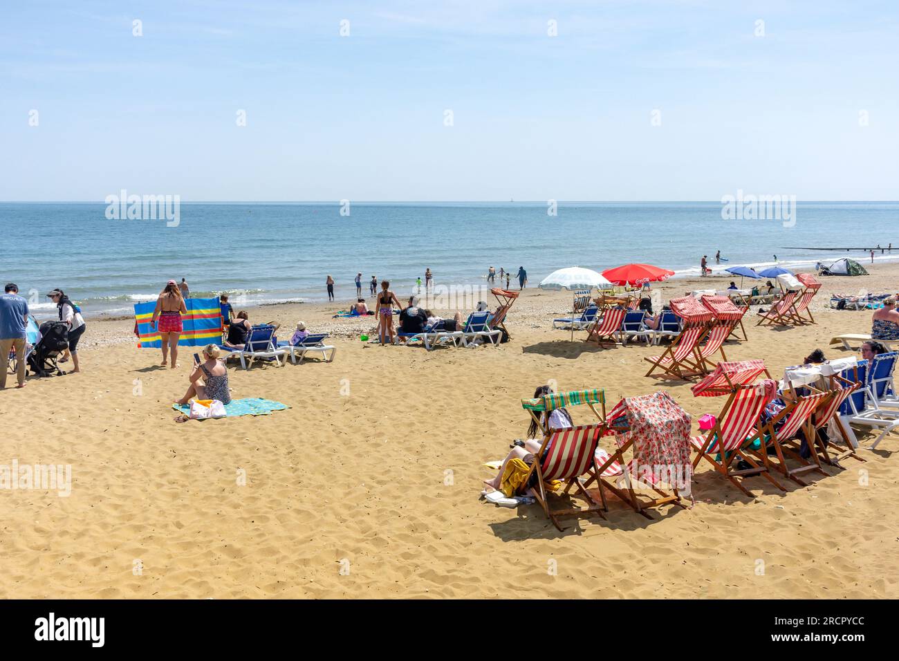 Shanklin Beach, Shanklin, Isle of Wight, England, United Kingdom Stock