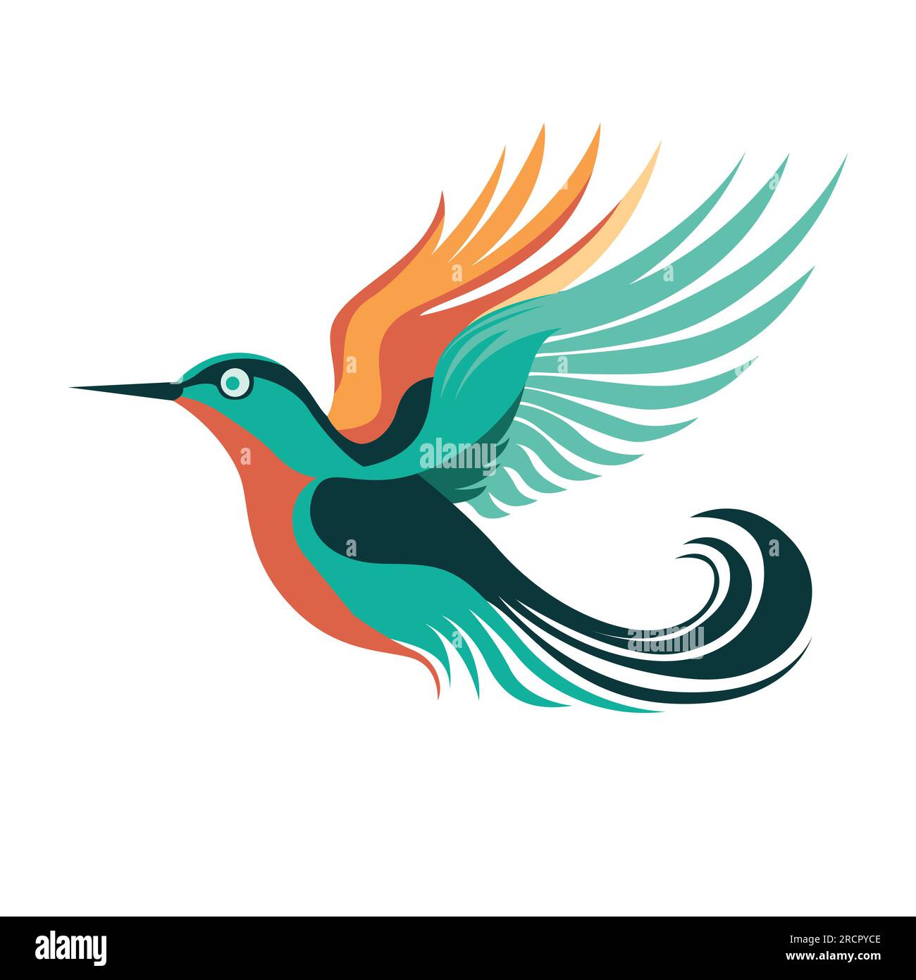 Color block earth tone line art bird logo illustration vector 6153820  Vector Art at Vecteezy