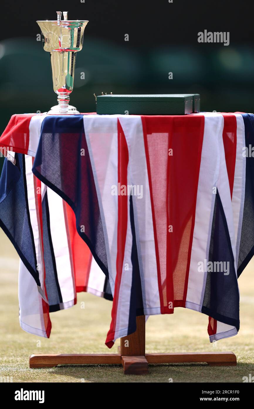 general-view-of-the-girls-doubles-final-trophy-following-the-match
