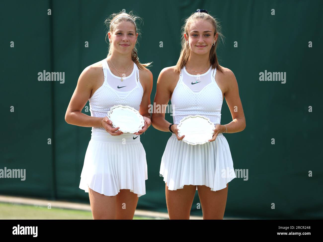 Wimbledon 2023: Hannah Klugman and Isabelle Lacy finish runners-up in the  Girls' doubles final