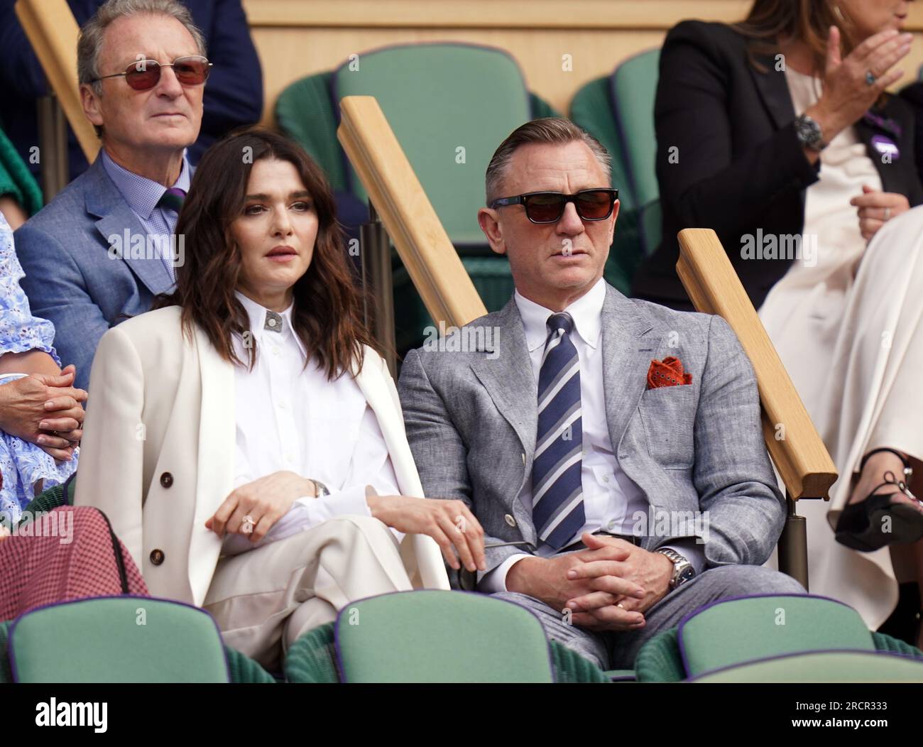 Daniel Craig and Rachel Weisz in the royal box on day fourteen of the ...