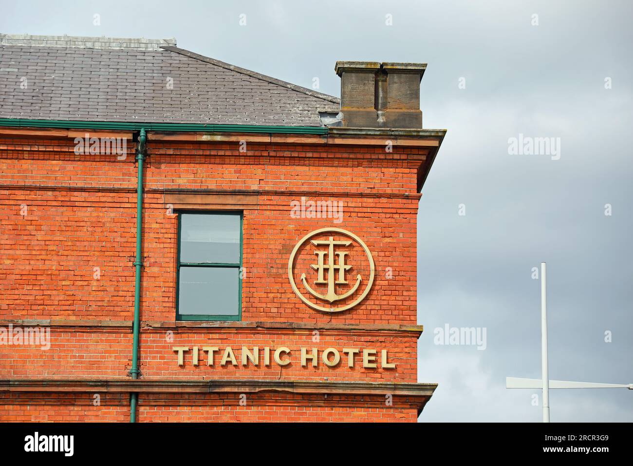 Titanic Hotel in the former headquarters of Harland & Wolff at Belfast Stock Photo