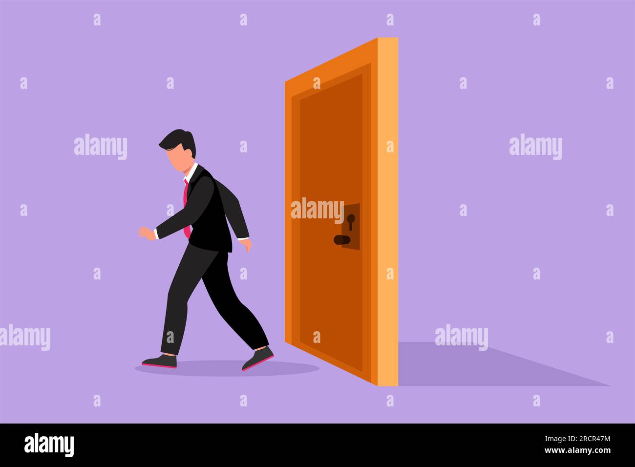 The open door cartoon hi-res stock photography and images - Alamy