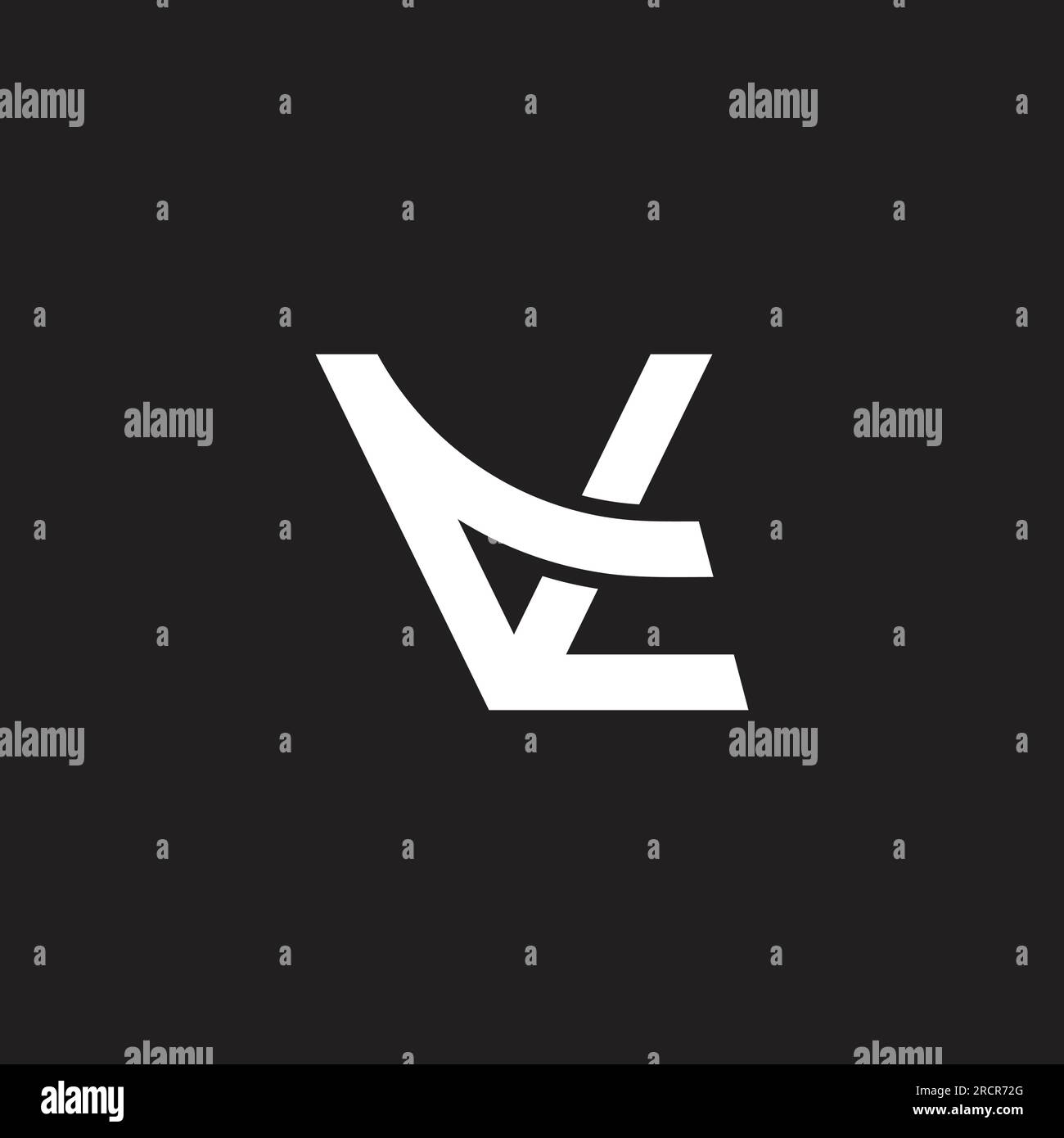 letter vt arrow simple geometric line logo vector Stock Vector