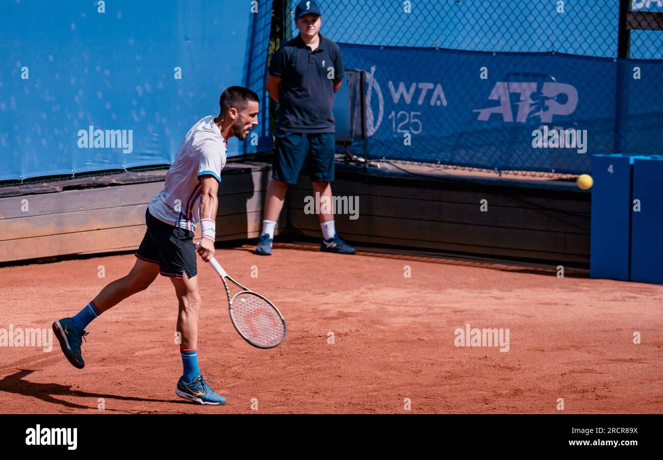 Båstad, Sweden. 07 16 2023. Qualification Nordea Open. Daniel Bengtsson Stock Photo