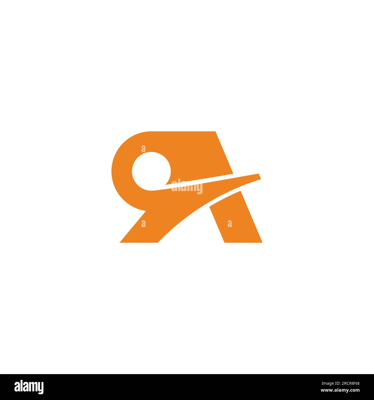 letter a loop geometric logo vector Stock Vector Image & Art - Alamy