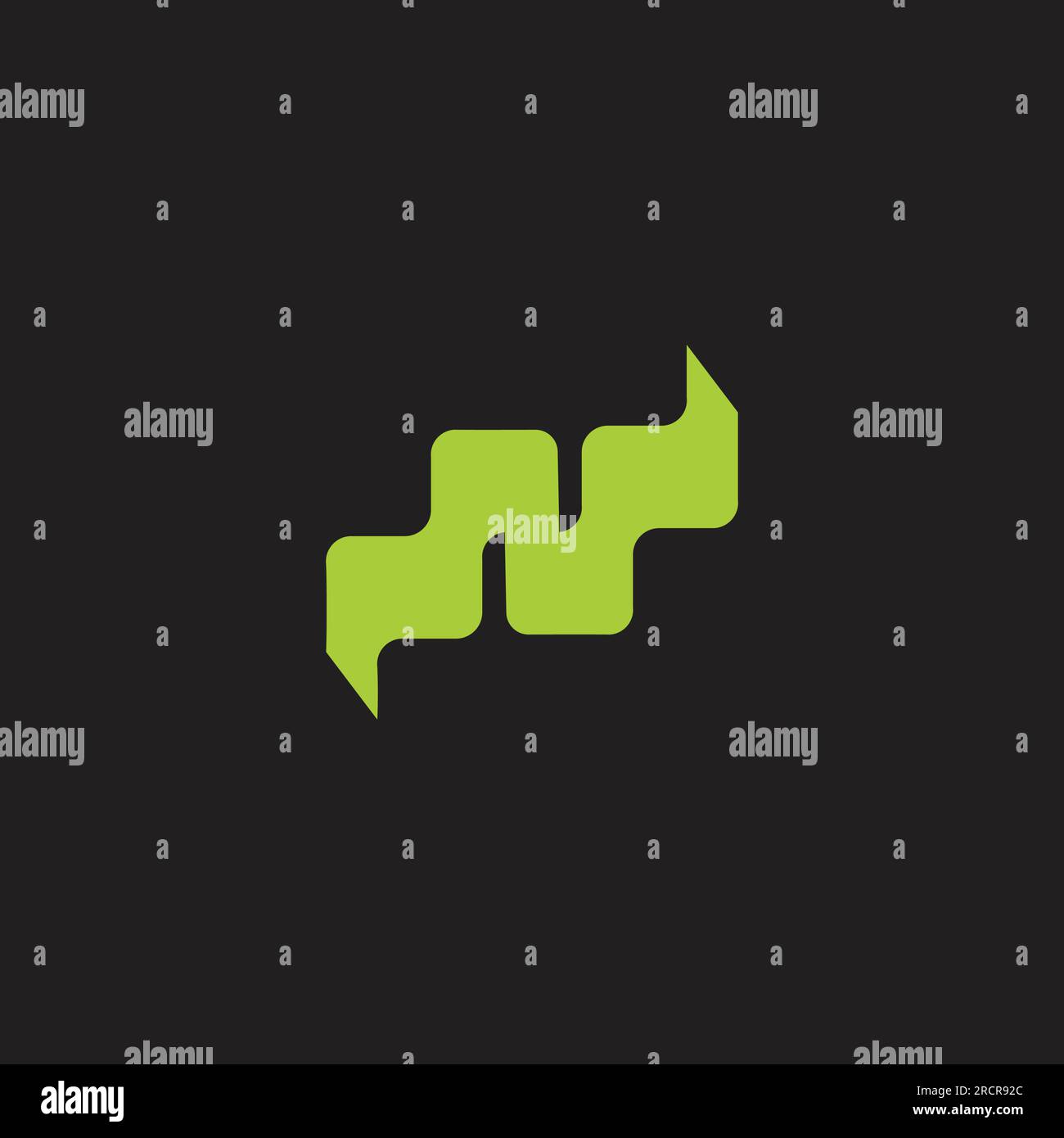 letter n green natural grass plant logo vector Stock Vector Image & Art ...
