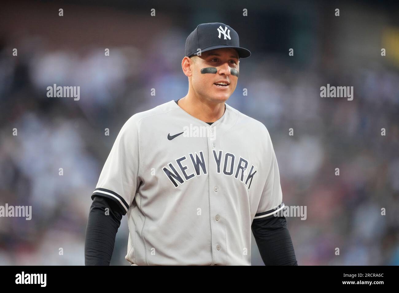 New York Yankees first baseman Anthony Rizzo (48) in the seventh