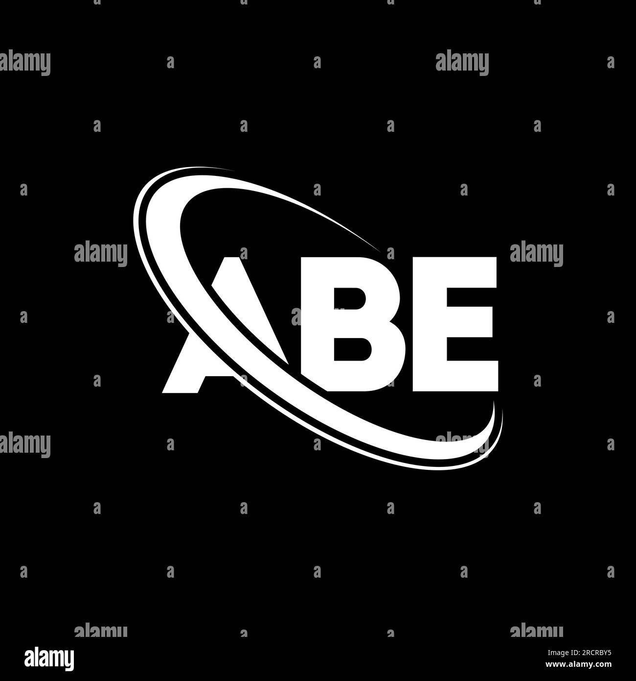 ABE logo. ABE letter. ABE letter logo design. Intitials ABE logo linked with circle and uppercase monogram logo. ABE typography for technology, busine Stock Vector