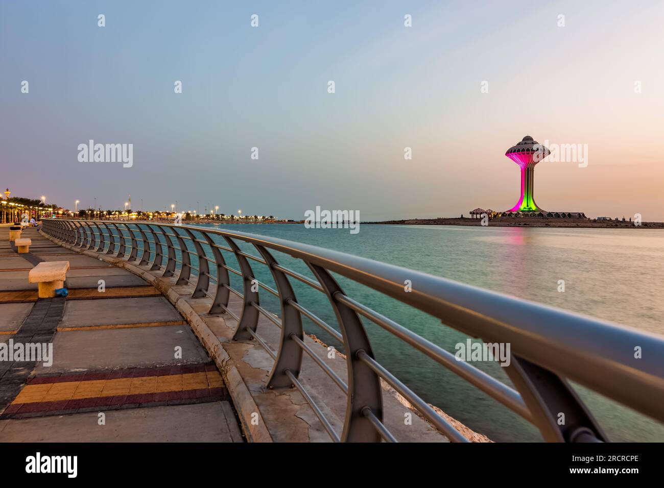 Morning view at Khobar seaside Saudi Arabia. Stock Photo