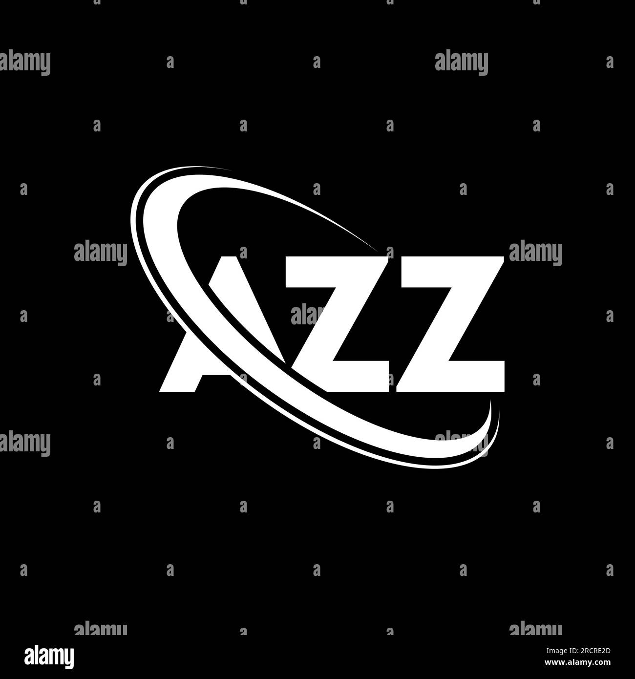 AZZ logo. AZZ letter. AZZ letter logo design. Initials AZZ logo linked