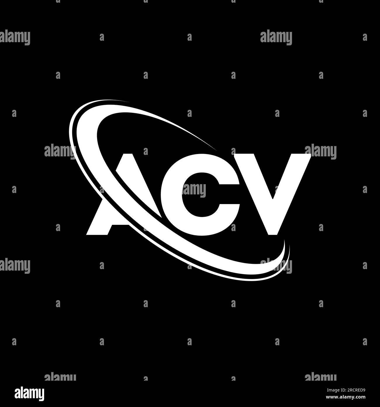 ACV logo. ACV letter. ACV letter logo design. Initials ACV logo linked