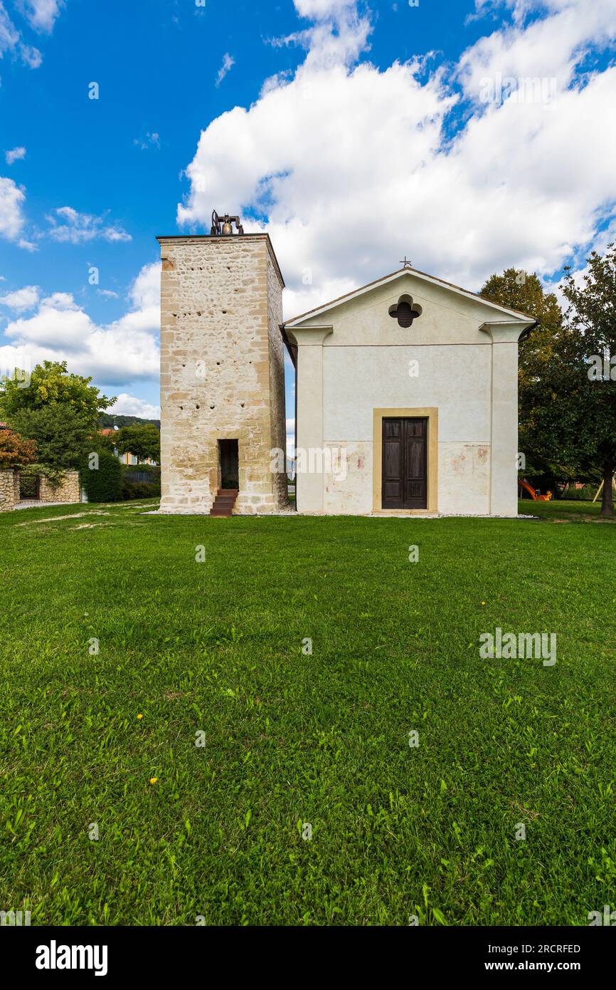 Italy Veneto Farra di Soligo - Church of Santa Maria dei Broli (1326) Stock Photo