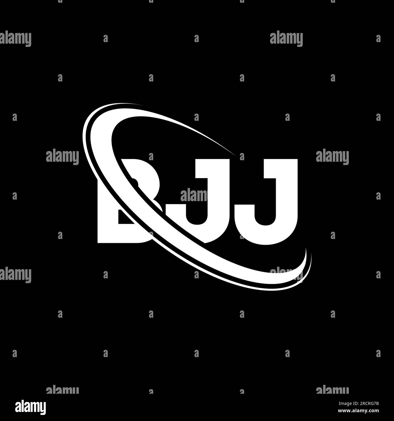BJJ logo. BJJ letter. BJJ letter logo design. Initials BJJ logo linked