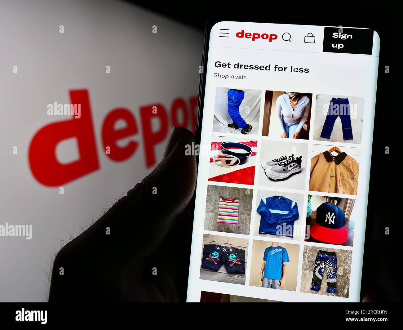 Depop logo hires stock photography and images Alamy
