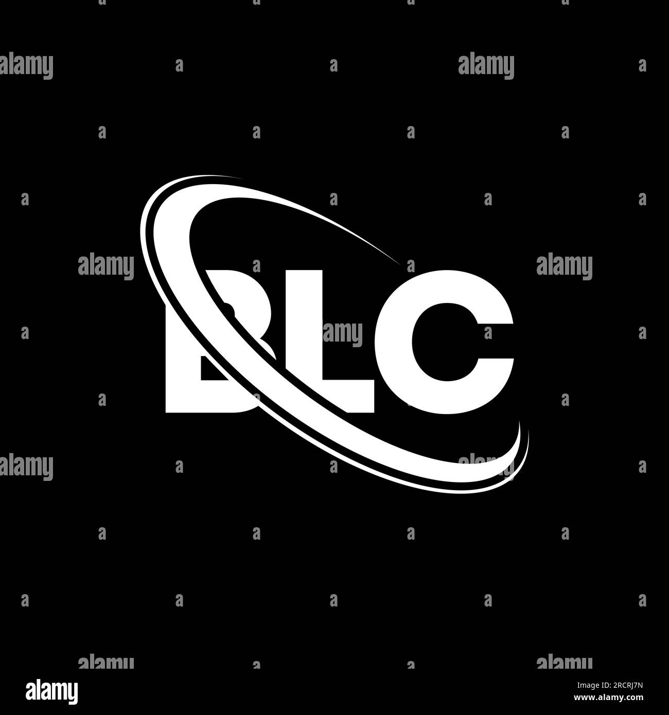 BLC logo. BLC letter. BLC letter logo design. Initials BLC logo linked with circle and uppercase monogram logo. BLC typography for technology, busines Stock Vector