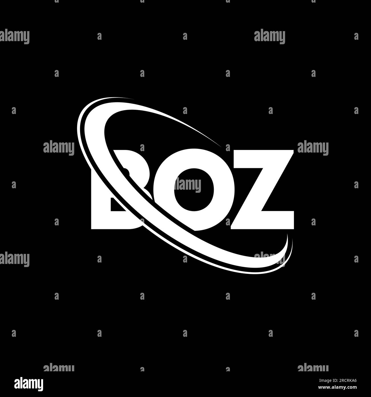 BOZ logo. BOZ letter. BOZ letter logo design. Initials BOZ logo linked