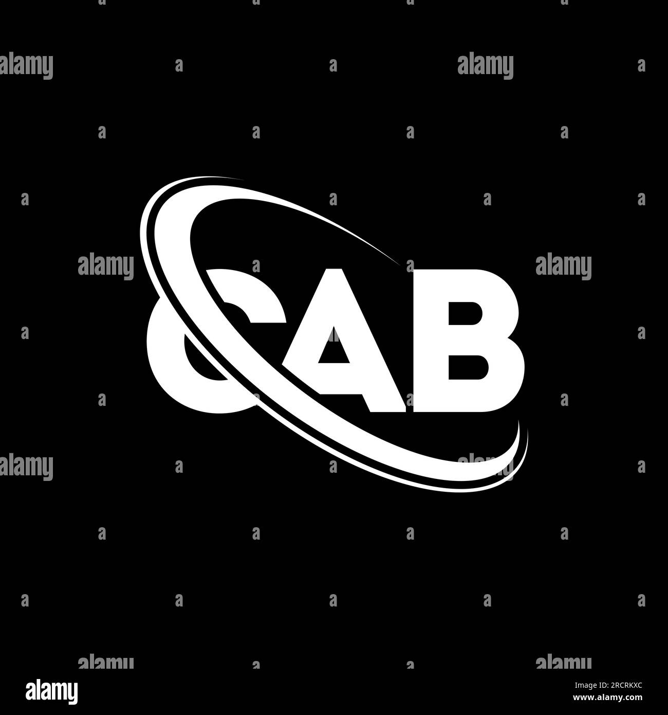 CAB logo. CAB letter. CAB letter logo design. Initials CAB logo linked