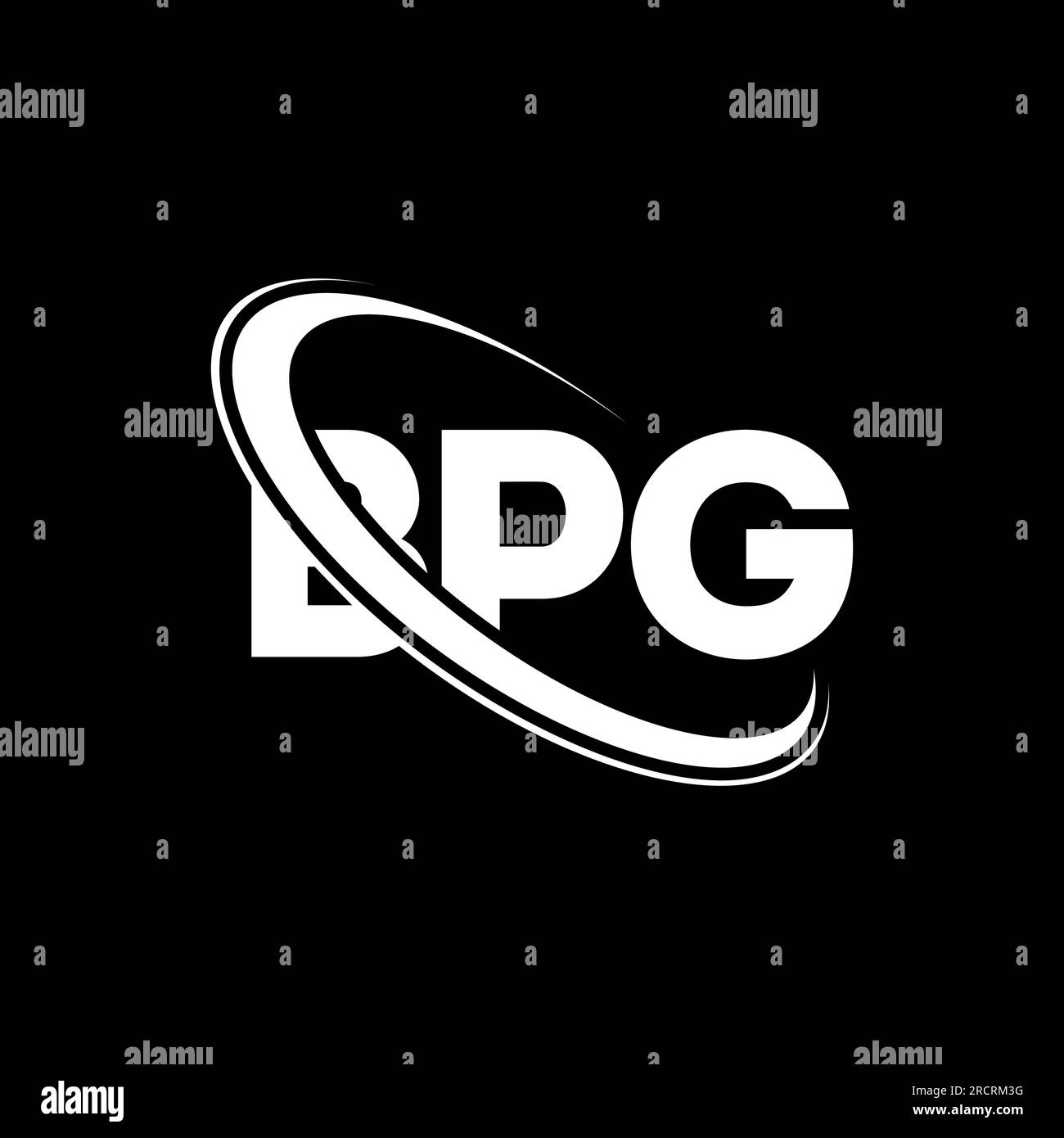 BPG logo. BPG letter. BPG letter logo design. Initials BPG logo linked with circle and uppercase monogram logo. BPG typography for technology, busines Stock Vector