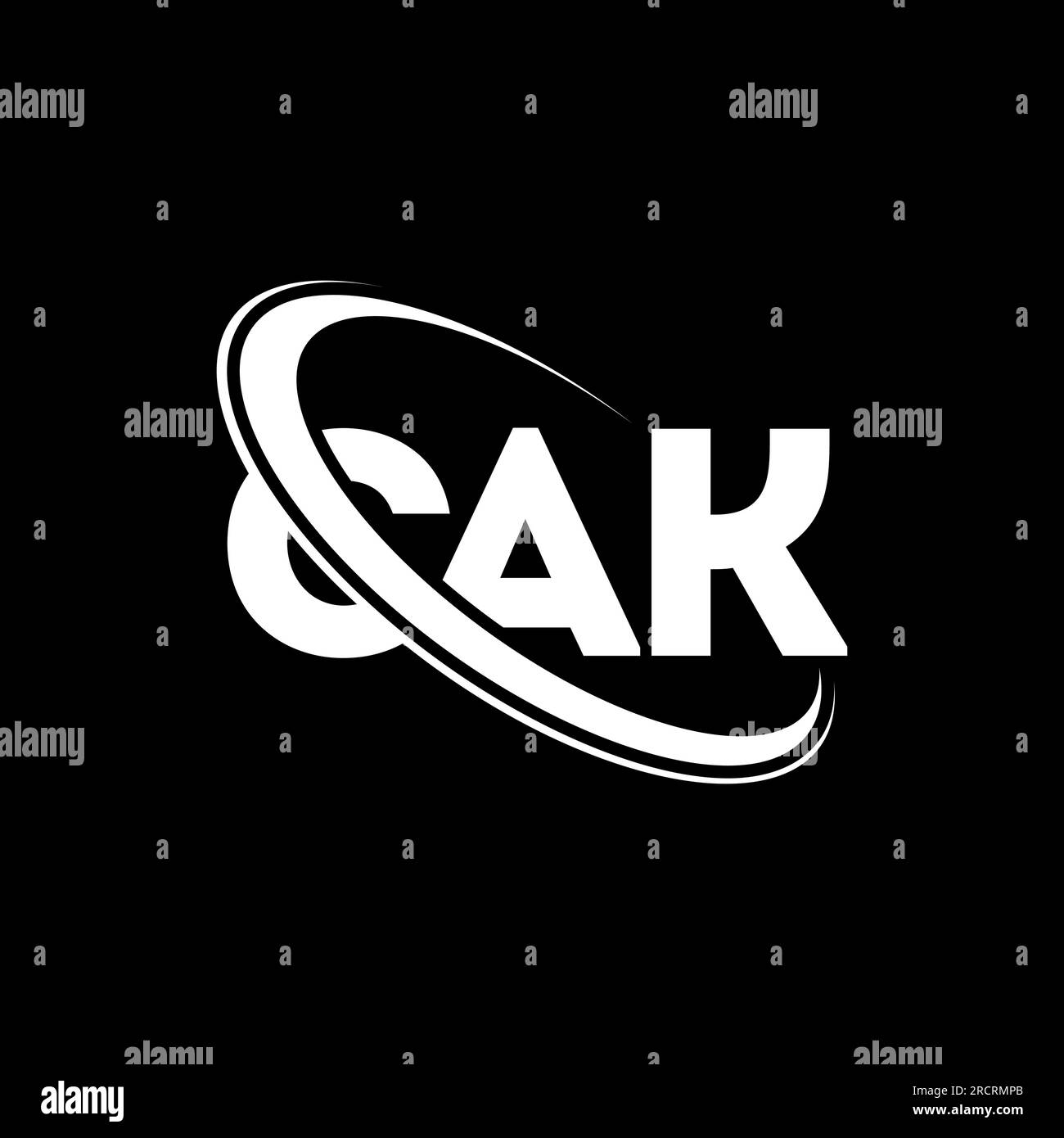 CAK logo. CAK letter. CAK letter logo design. Initials CAK logo linked