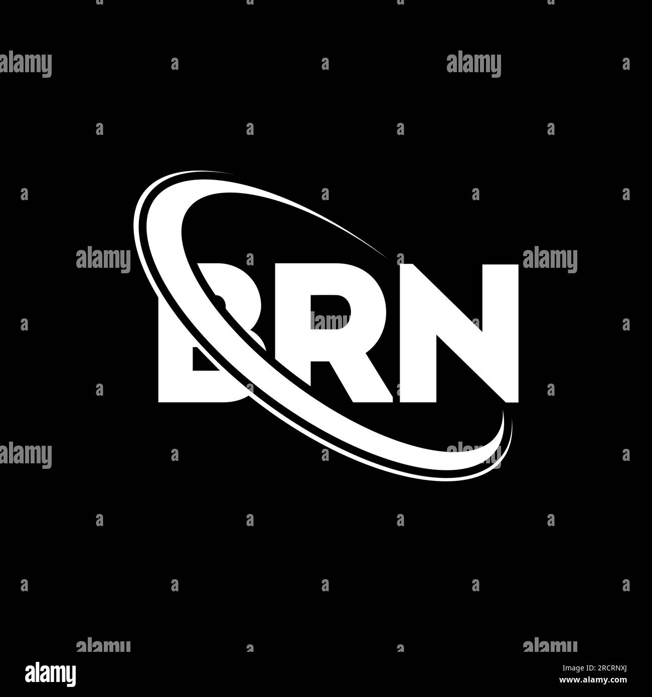BRN logo. BRN letter. BRN letter logo design. Initials BRN logo linked