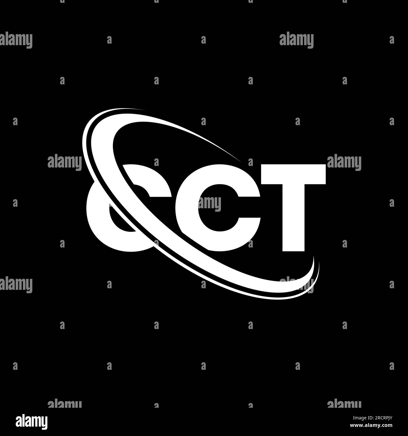 CCT logo. CCT letter. CCT letter logo design. Initials CCT logo linked with circle and uppercase monogram logo. CCT typography for technology, busines Stock Vector
