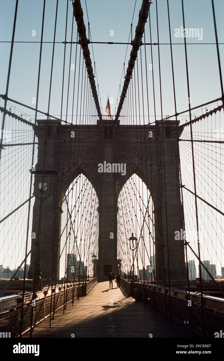 New York City on analog camera Stock Photo Alamy