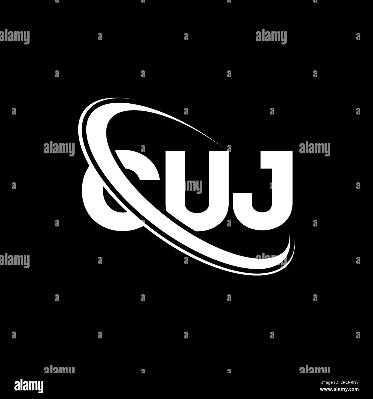 CUJ logo. CUJ letter. CUJ letter logo design. Initials CUJ logo linked ...