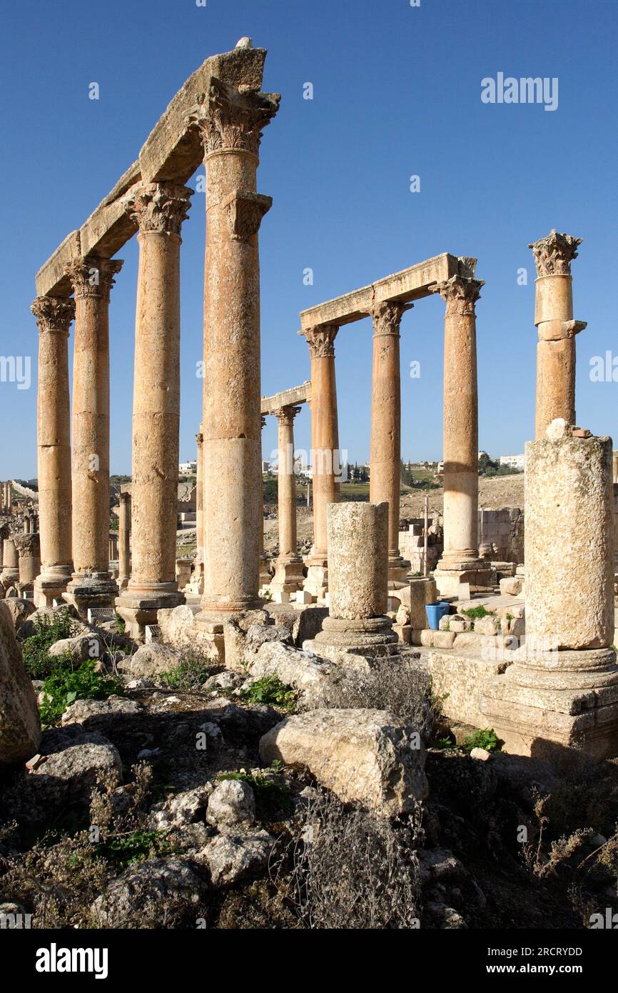 Jerash, Gerasa, archaeological site, Amman, Jordan Stock Photo - Alamy
