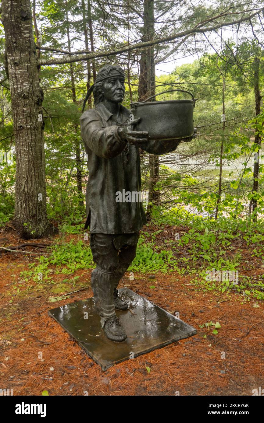 Saint Croix Island International Historic site in Calais Maine Stock Photo