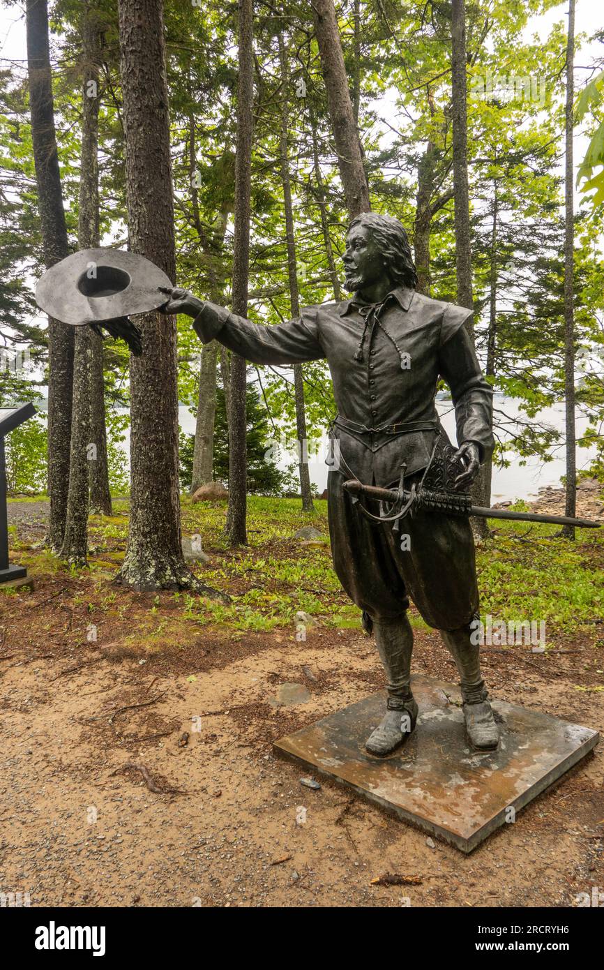 Saint Croix Island International Historic site in Calais Maine Stock