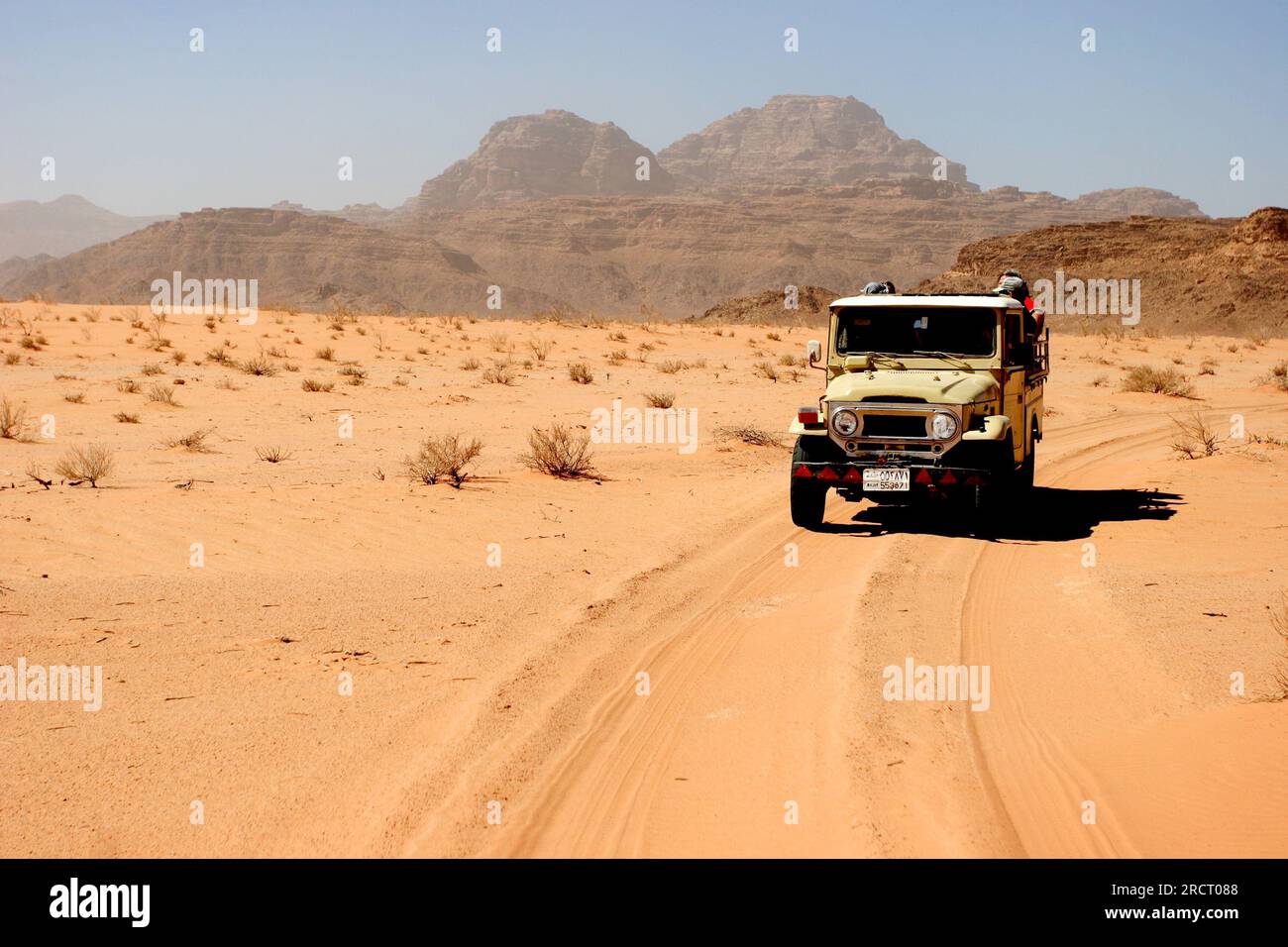 Uadi Rum, Wadi Rum,  وادي رم‎, , Wādī Rum, desert, Valley of the Moon, Aqaba, Jordan Stock Photo