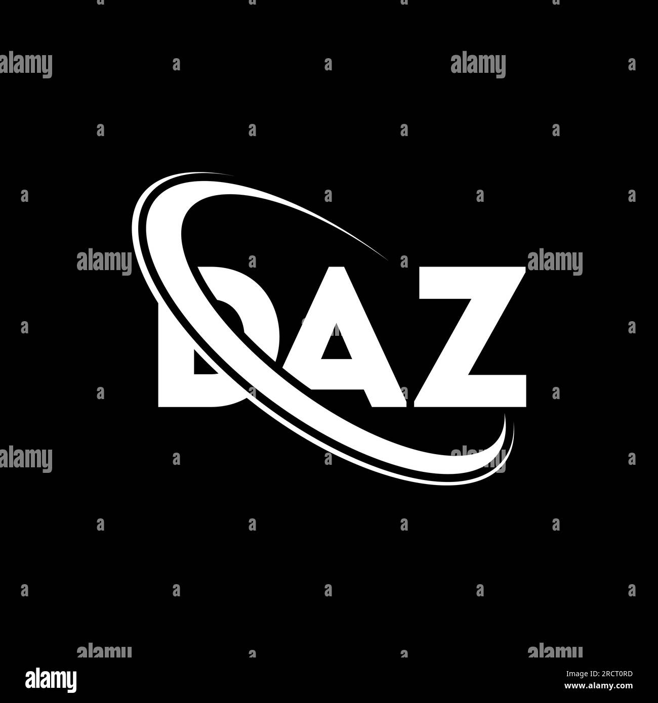 DAZ logo. DAZ letter. DAZ letter logo design. Initials DAZ logo linked
