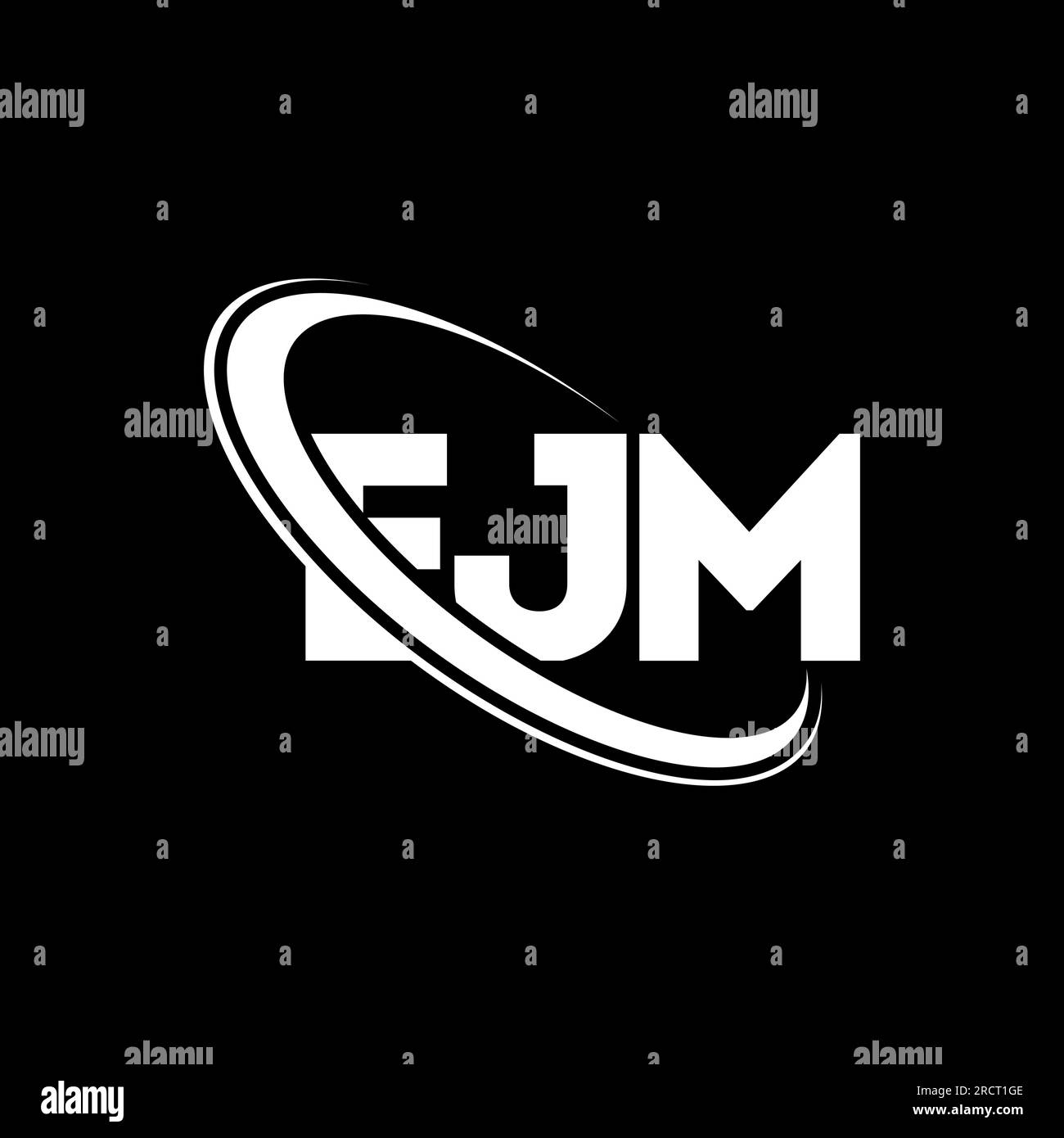 EJM logo. EJM letter. EJM letter logo design. Initials EJM logo linked ...