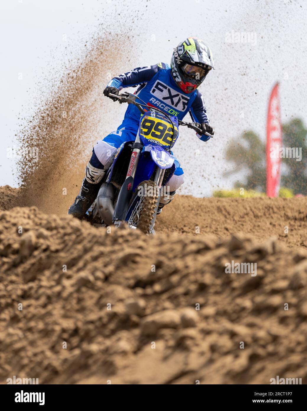 Professional and Amateur motocross riders at the Triple Crown Series race in Ontario Canada Stock Photo
