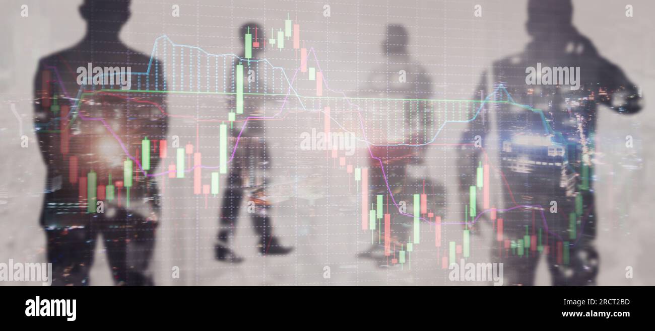Financial growth graph. Sales increase, marketing strategy concept. Stock Photo