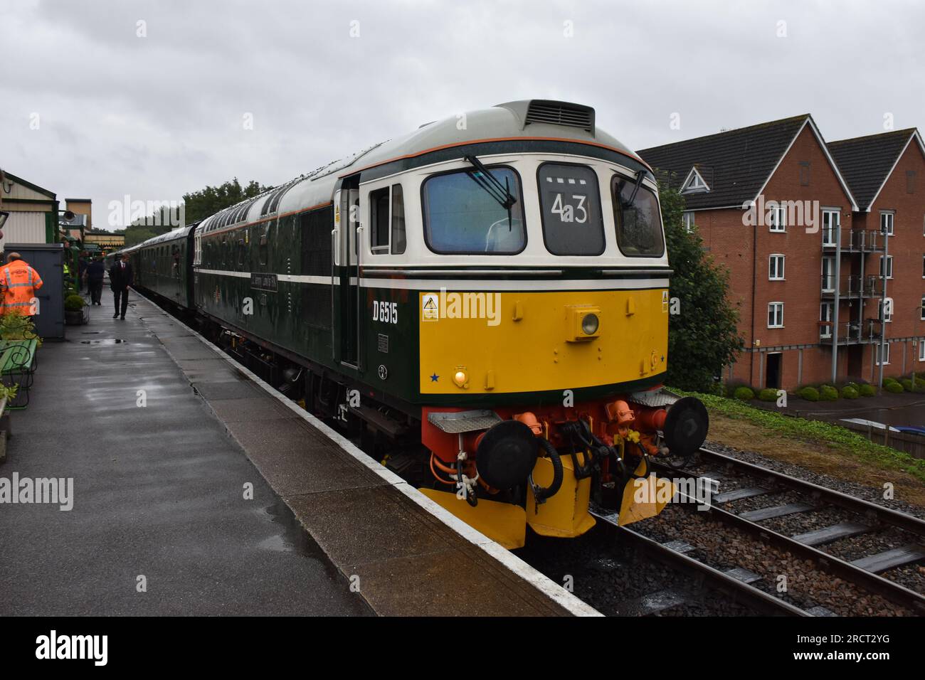 Class 33 D6515 'Jenny Lewis RN' at Alton Station During the Watercress Line Diesel Gala Day | 14th July 2023 Stock Photo