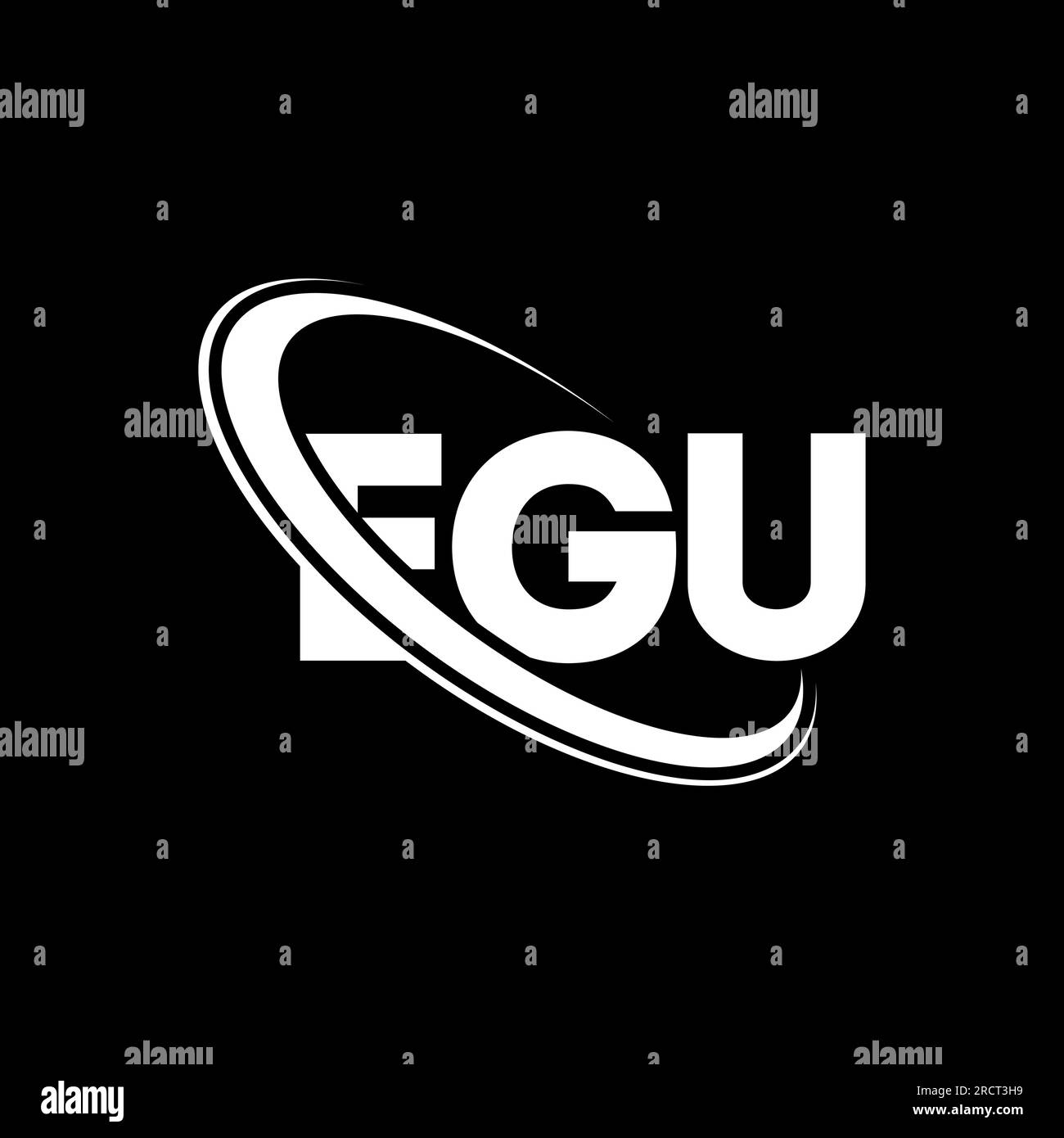 EGU logo. EGU letter. EGU letter logo design. Initials EGU logo linked
