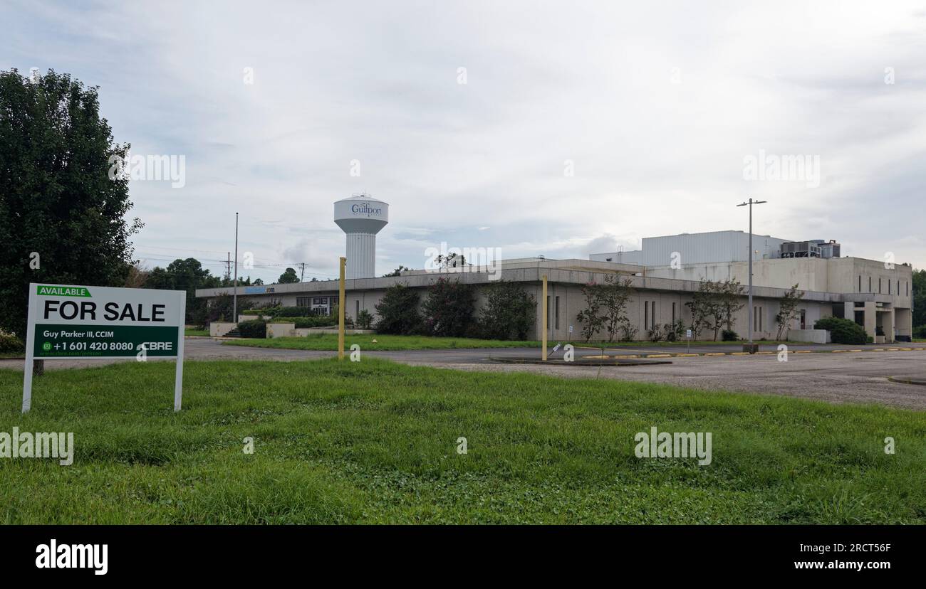 The Sun Herald newspaper building at 205 DeBuys Rd. sets empty on