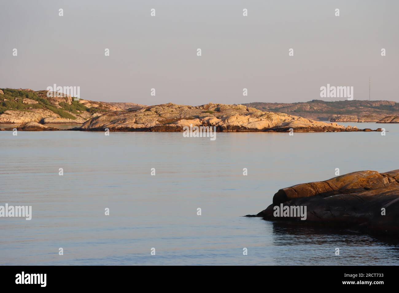 Rock formations on island in Fjällbacka archipelago on the western ...