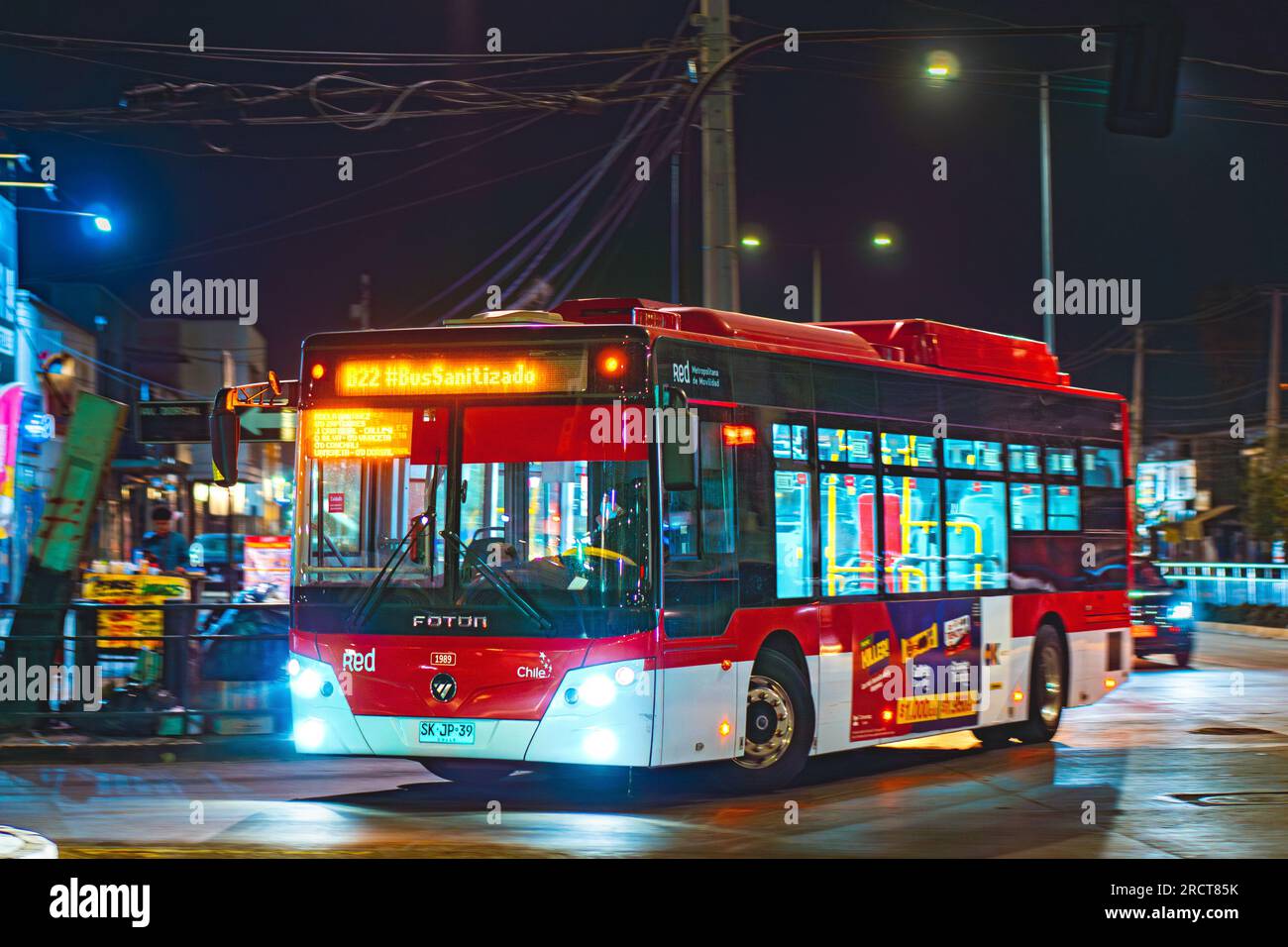 Santiago, Chile - May 11 2023: A public transport