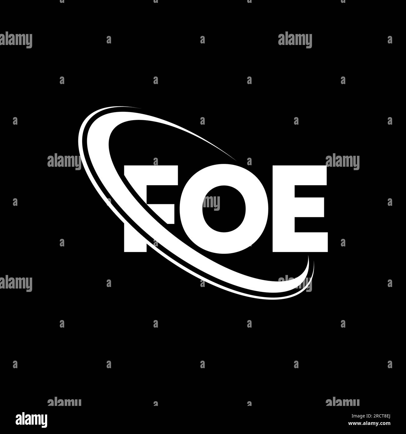 FOE logo. FOE letter. FOE letter logo design. Initials FOE logo linked