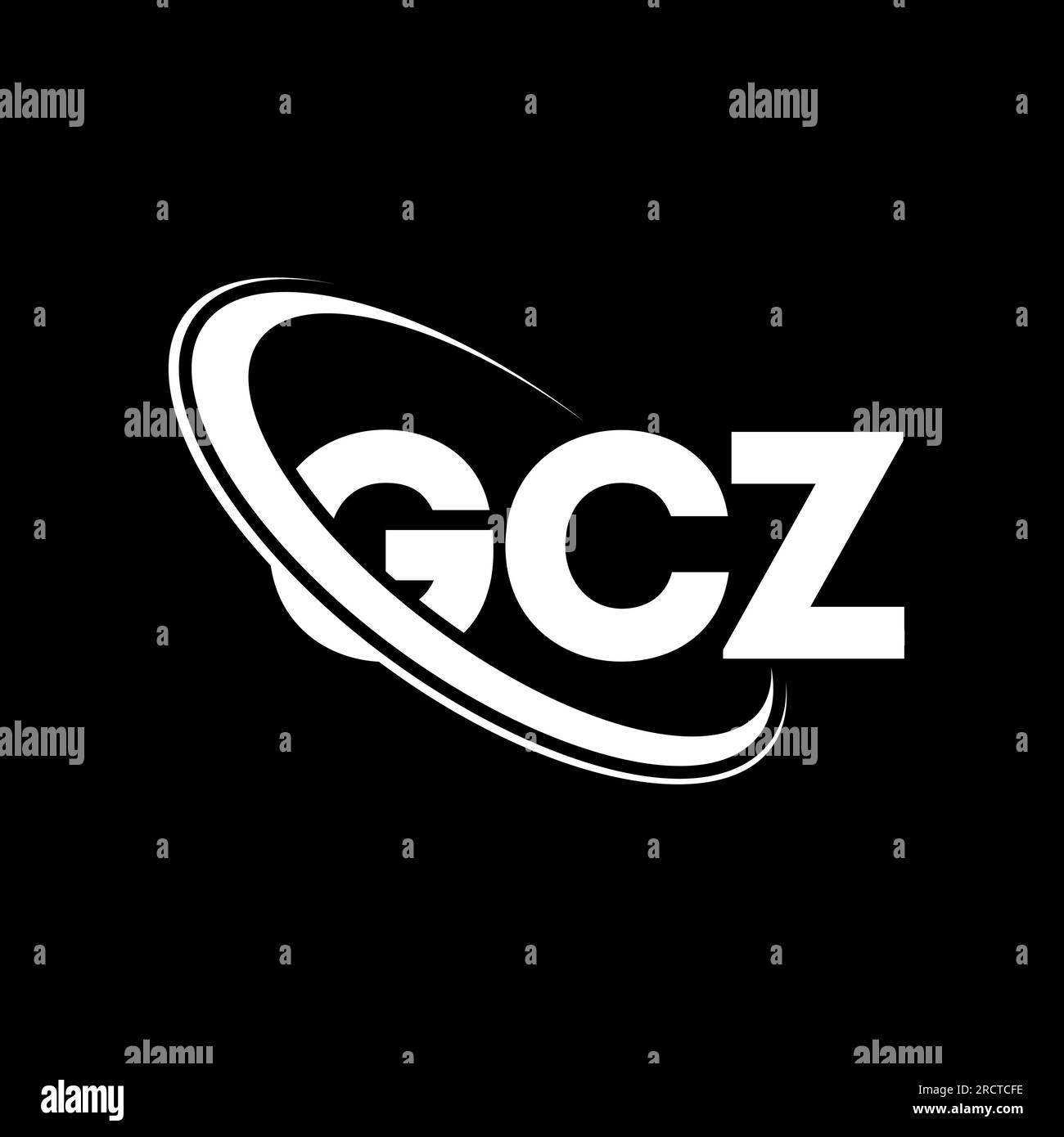 GCZ logo. GCZ letter. GCZ letter logo design. Initials GCZ logo linked with circle and uppercase monogram logo. GCZ typography for technology, busines Stock Vector