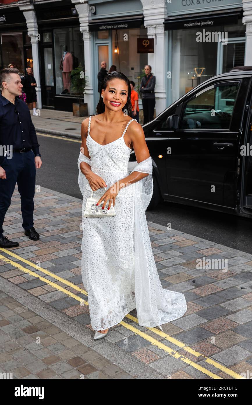 Emma Weymouth attends the British Vogue x Self Portrait Summer Party at